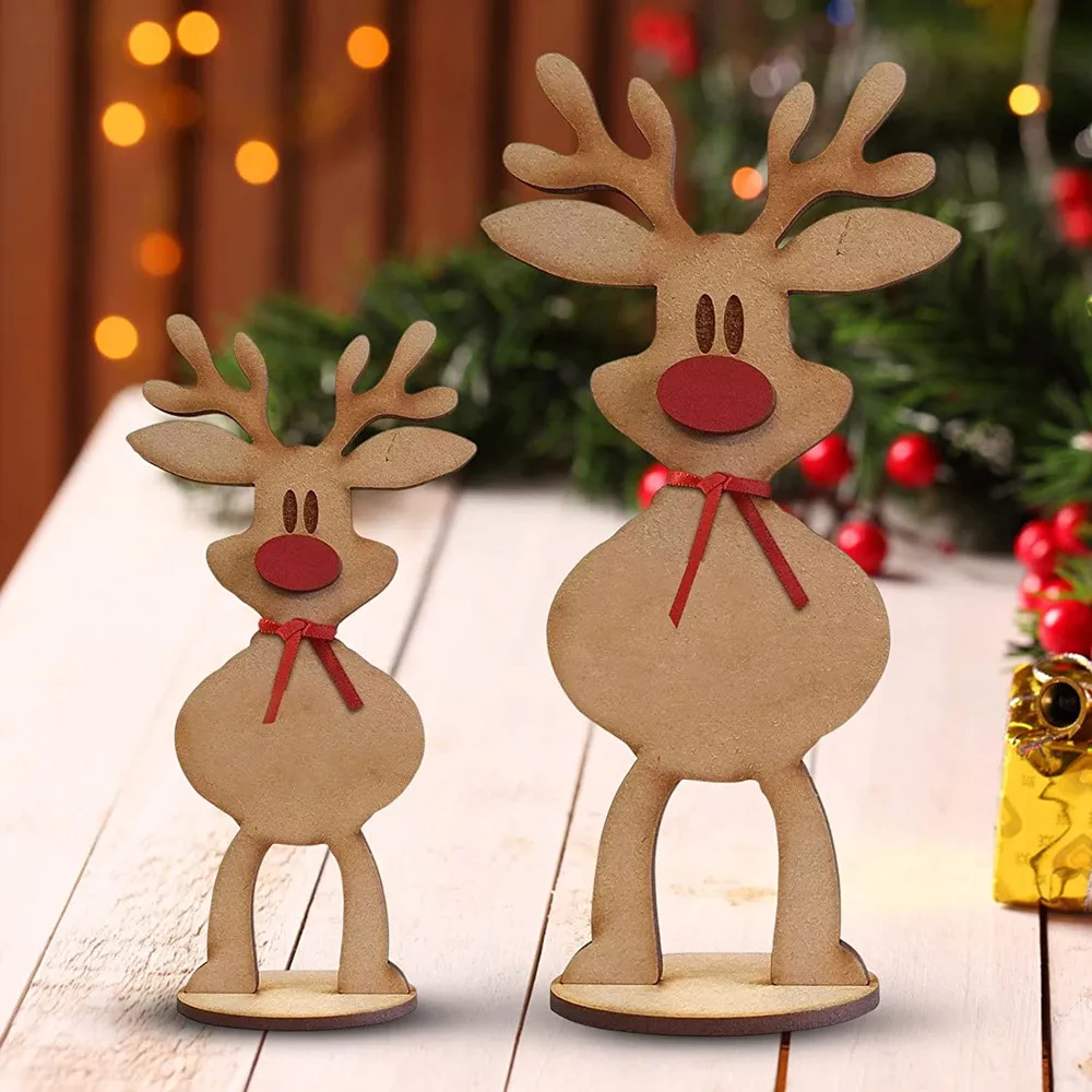 

Personalized Freetanding Reindeer Lightweight Durable Ornaments A Perfect Addition to The Christmas Table for Home Party Decor