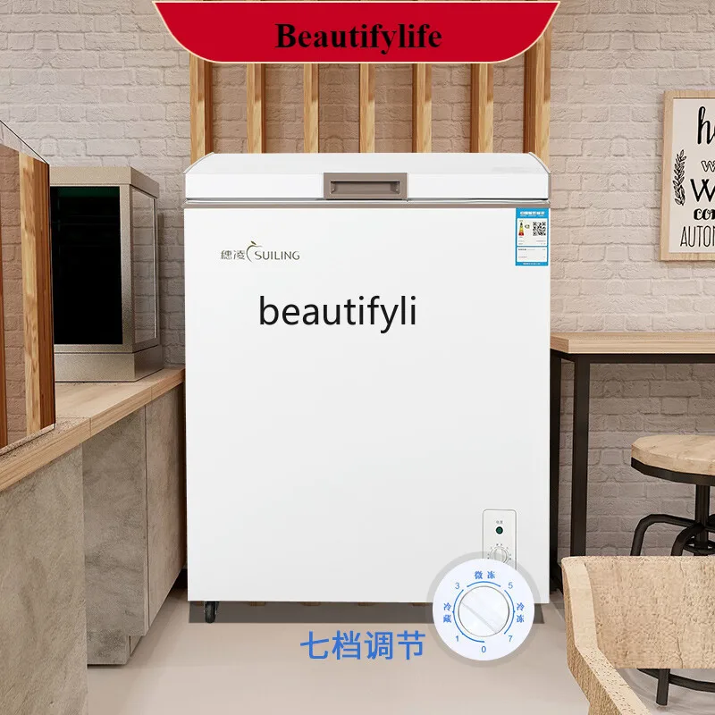 

E132 Freezer Commercial Horizontal Frozen Refrigerator Refrigerated Beverage Showcase Dual-Temperature Dual-Purpose Beer Refrige