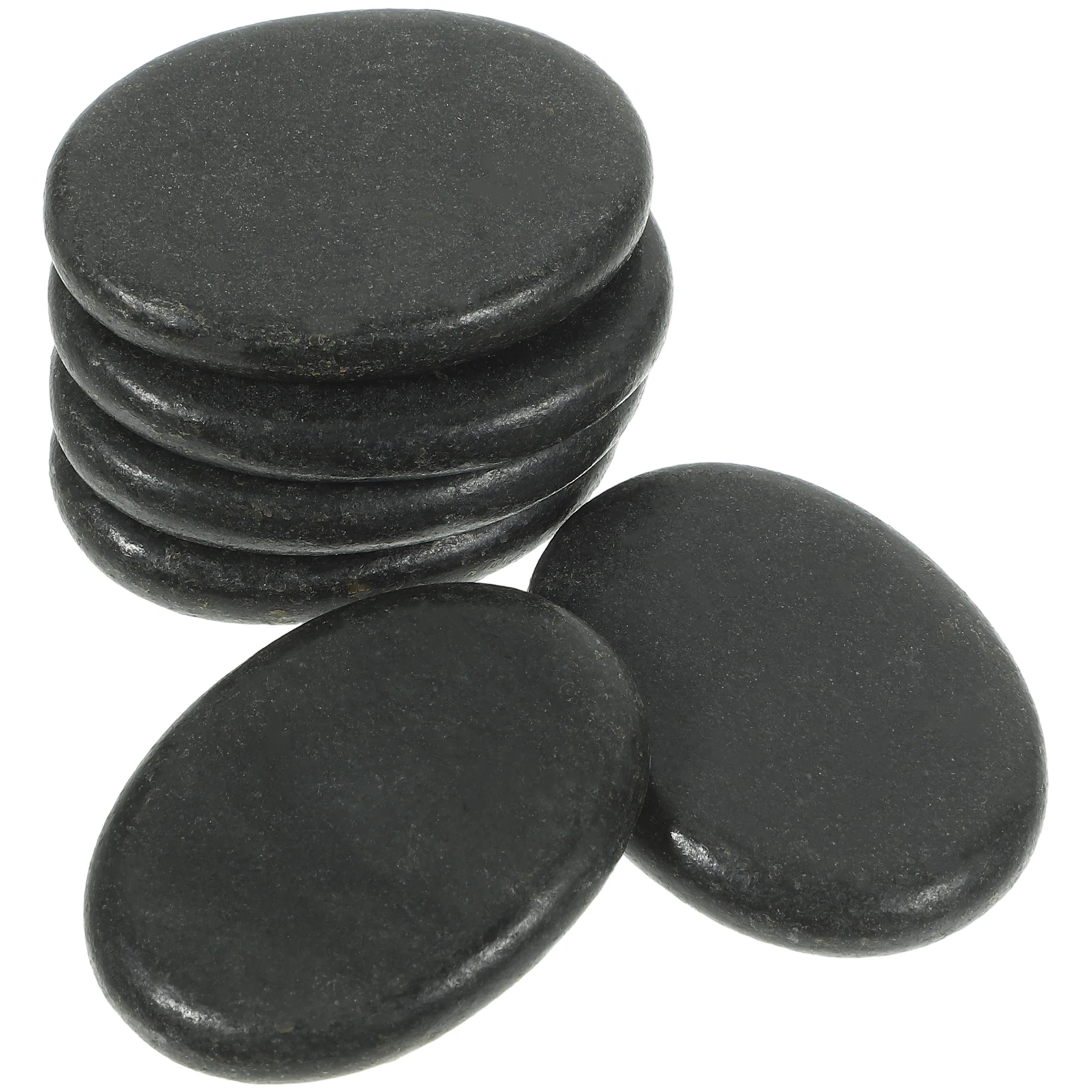 

Natural Black Massage Stone Volcano Stone SPA Relieve Stress Back Pain Health Care Massage Tool Stones