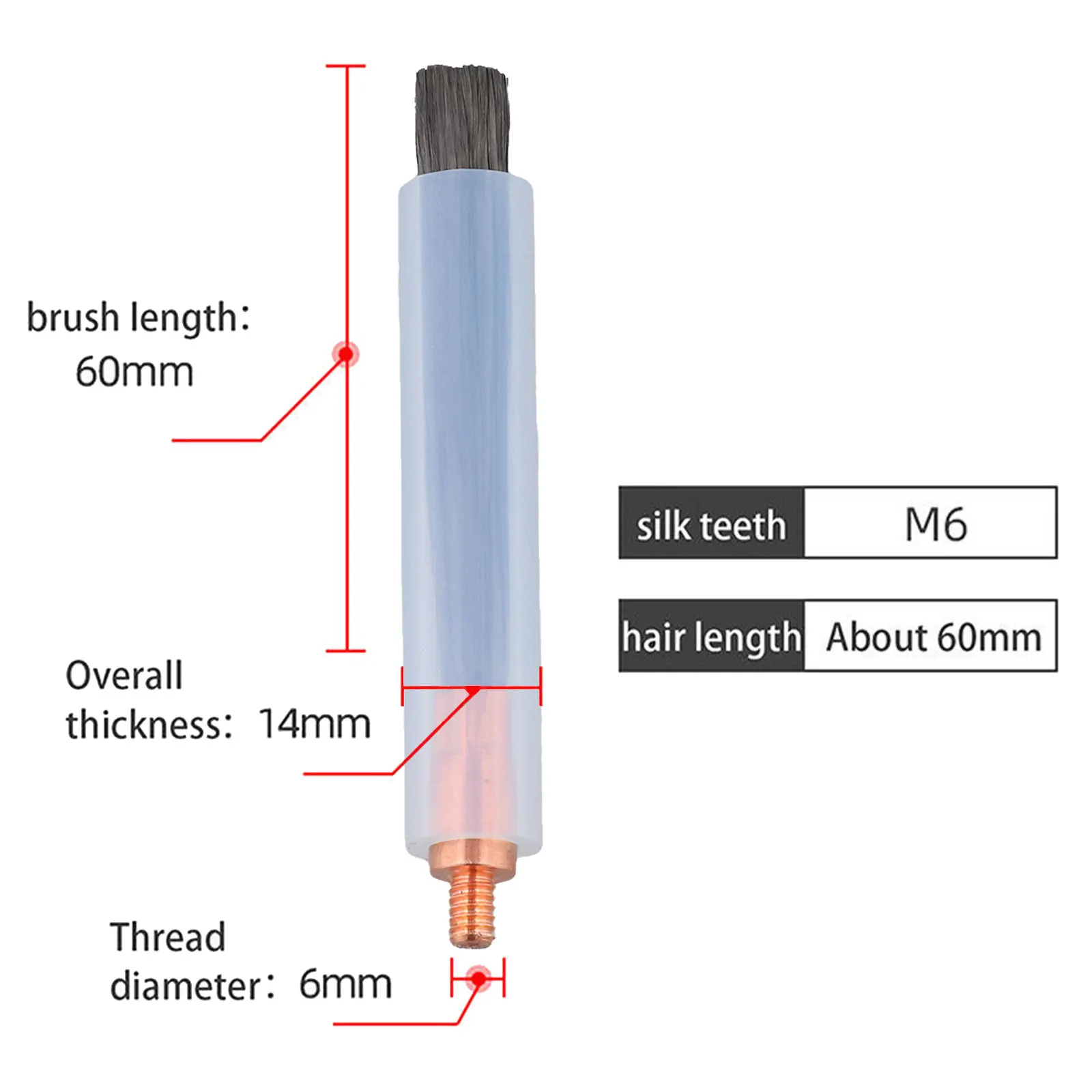 Cleaning Tool Brush for m6 MAG Carbon Fiber Copper Cover Pickling Remove Temper Color Cleaner High Quality Cleaning