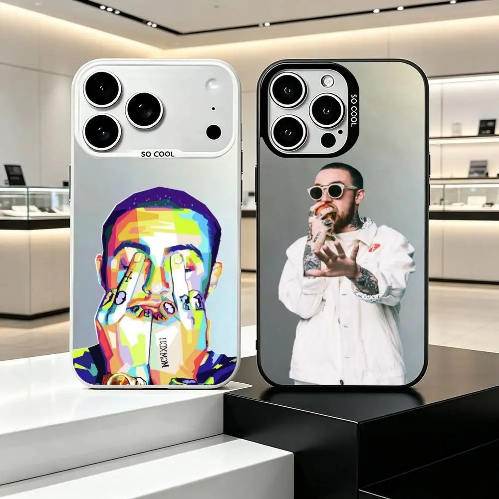 Mac Miller R-Rapper POP  Phone Case For iPhone18 17,16,15,14,13,12,11 Plus,Pro Max,XS,Colorful Silver Phone case Funda Cover