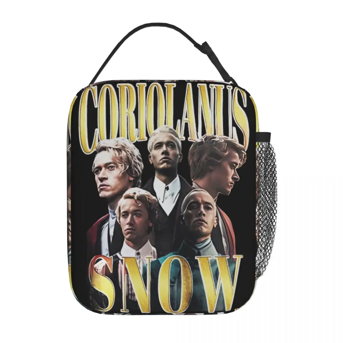 Insulated Lunch Bags Coriolanus Snow Bootleg Tom Blyth Hunger Games Storage Food Box Causal Thermal Cooler Bento Box For School