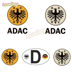 ADAC Car Sticker Vinyl Retro Sticker Vintage Motorrad Aufkleber D DEUTSCHLAND Auto Scheibe Decal Decorative Accessory Stickers