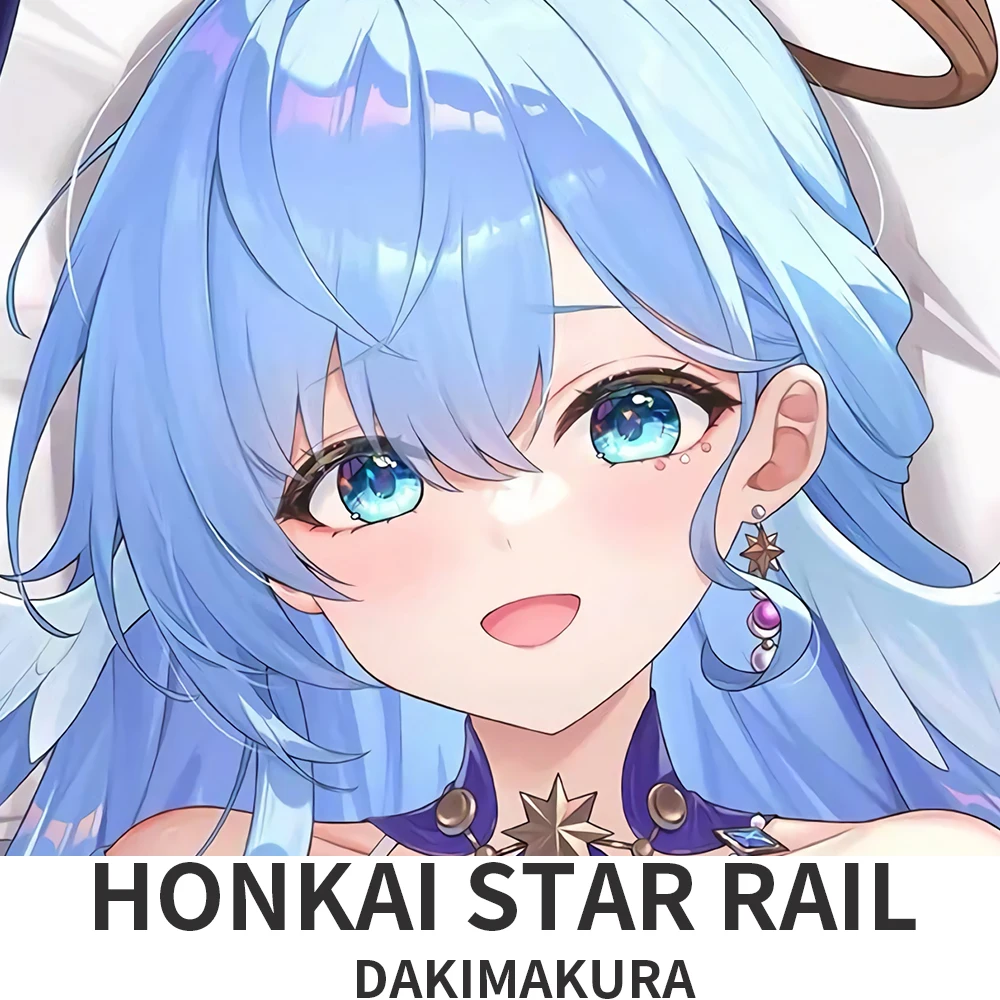Dakimakura Honkai Star Rail Robin Firefly Anime Style Pattern Pillow Cover Sofa Bed Cushion Case 2