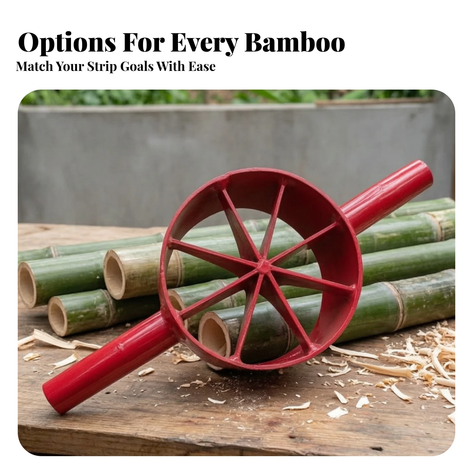 Tools For Woodworking Workshop - Outil de fendage du bambou, fendeur