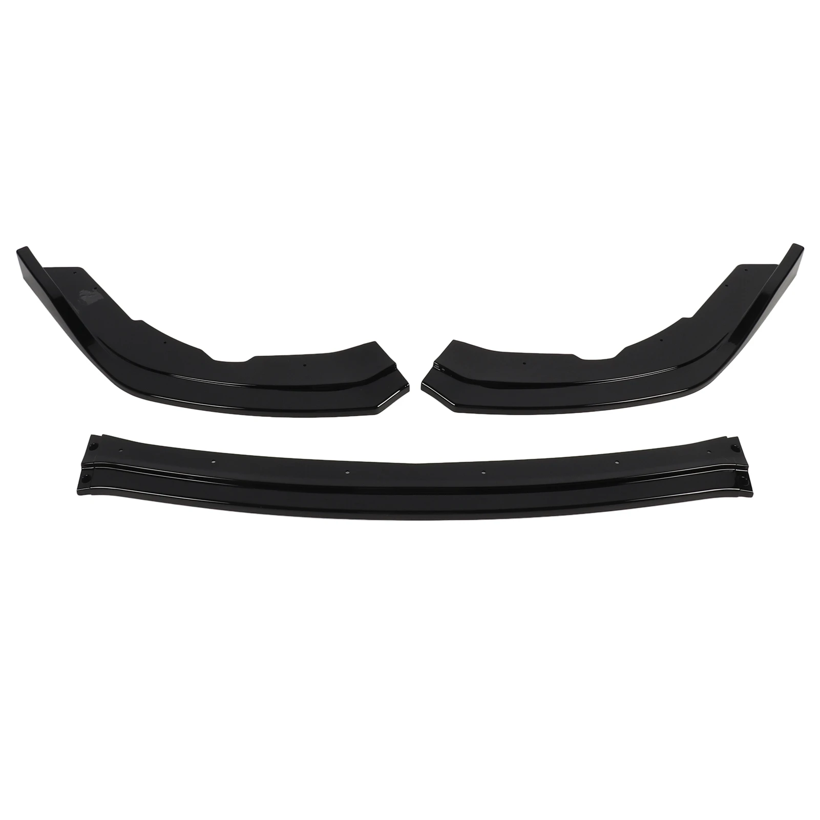 

Front Bumper Lip Spoiler - 3 Segment Type Car Bumper Lip Splitter Diffuser Body Kit (Glossy Black) - Replacement for Subaru