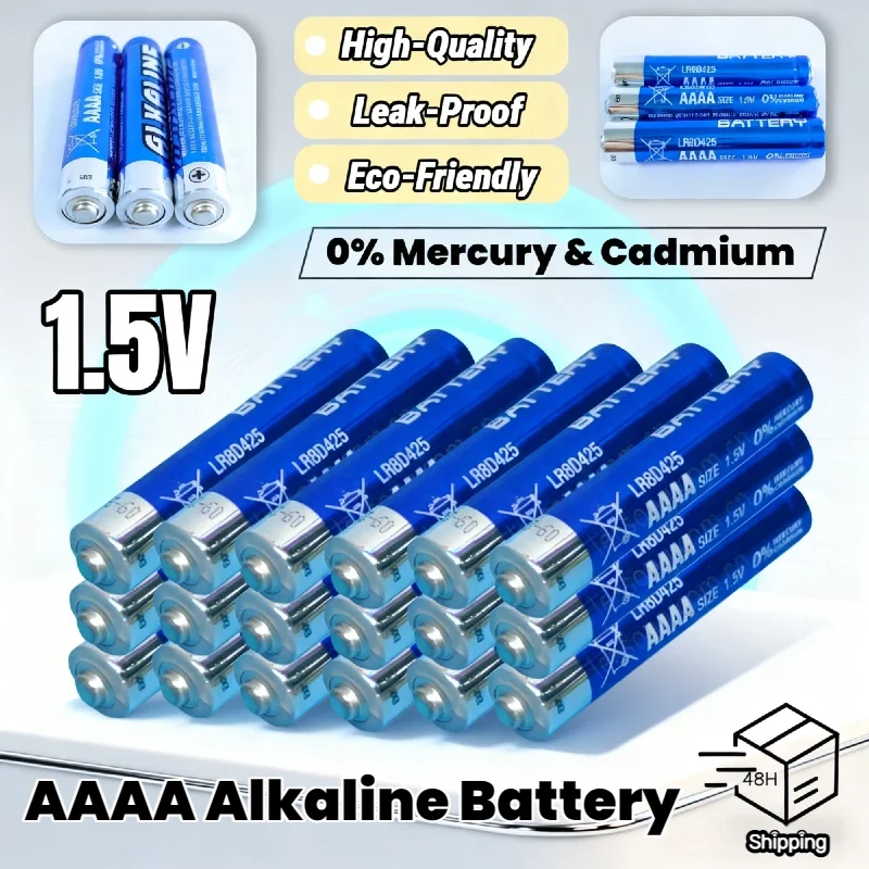 AAAA Battery LR8D425 1.5V Alkaline Cell, Long Lasting Power for Laser Pen, Stylus  Electronic Toys, Glucose Meter