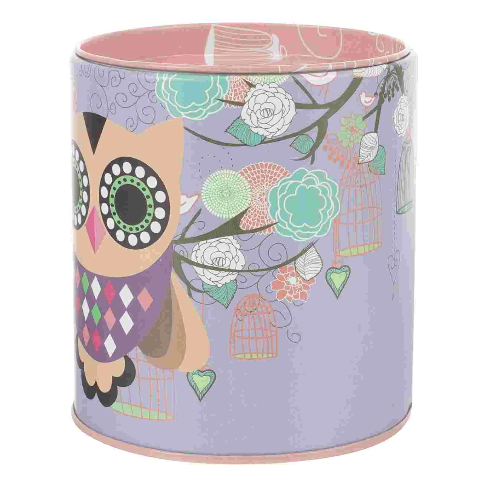 Owl Piggy Bank Kids Small Personalized Savings for Metal Banks Adults Large Capacity