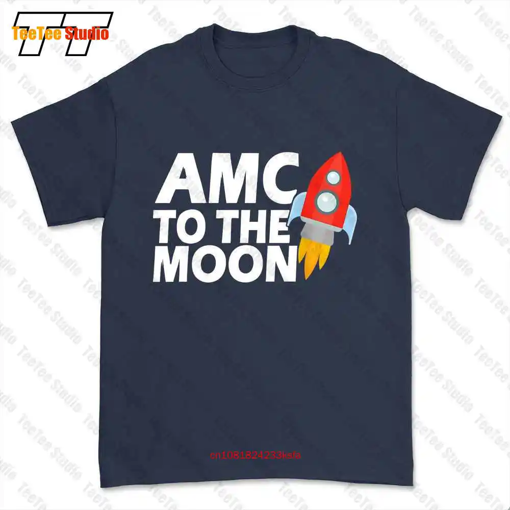 Amc To The Moon Rocket Stock Investor T-shirt Tee LYUW