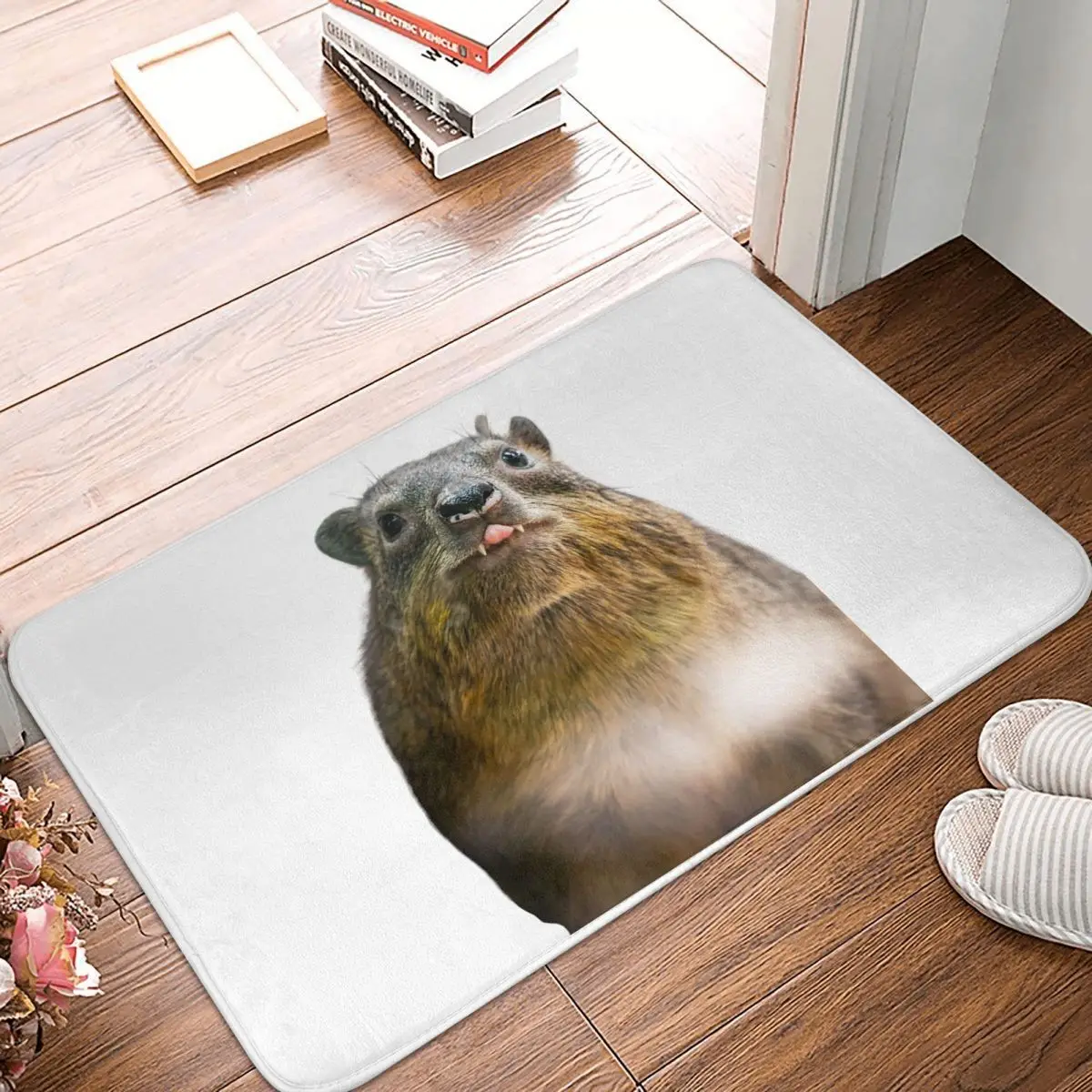 Rock Hyrax Photo Vampire Potato Anti-slip Doormat Floor Mat Washable Carpet Rug for Kitchen Entrance Home Bedroom Footpad Mats