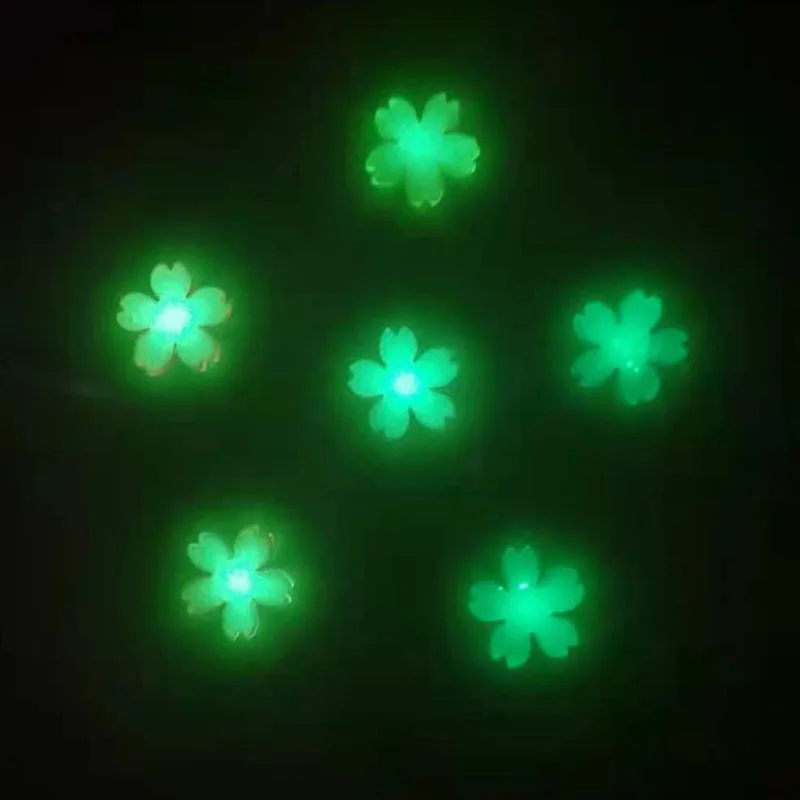 10pcs/lot Luminous Cherry DIY Craft Supplies Resin Floret Parts