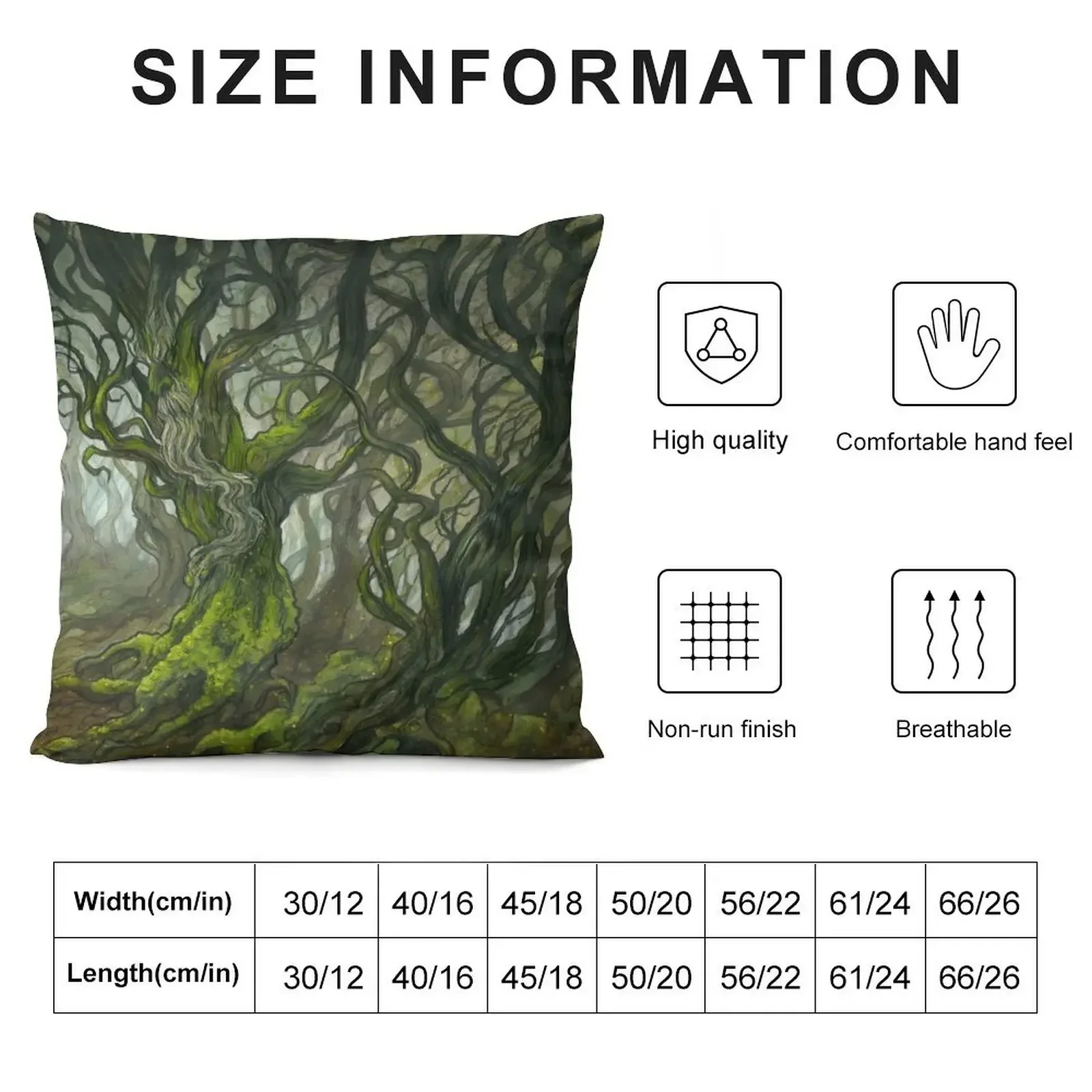 The Old Forest (borderless) Throw Pillow Christmas Cushion For Home Pillow Cases Pillow Decor