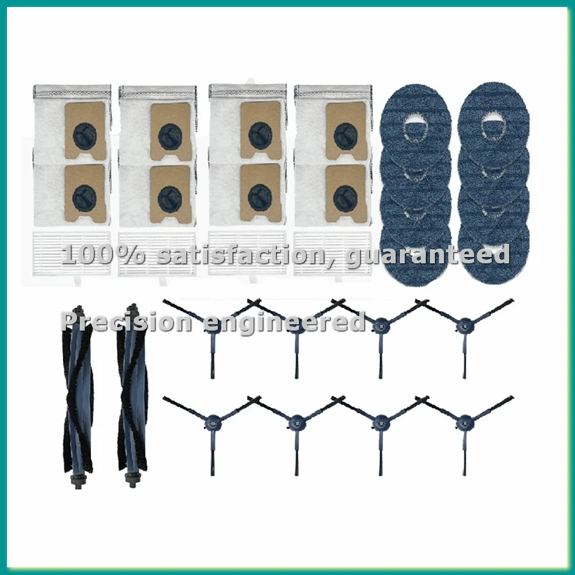 28 Pcs for Omni C20 Sweeping Robot Accessories Cleaner Parts Replacement Main Side Brush Mop Filter Set Dust Bag-A46I