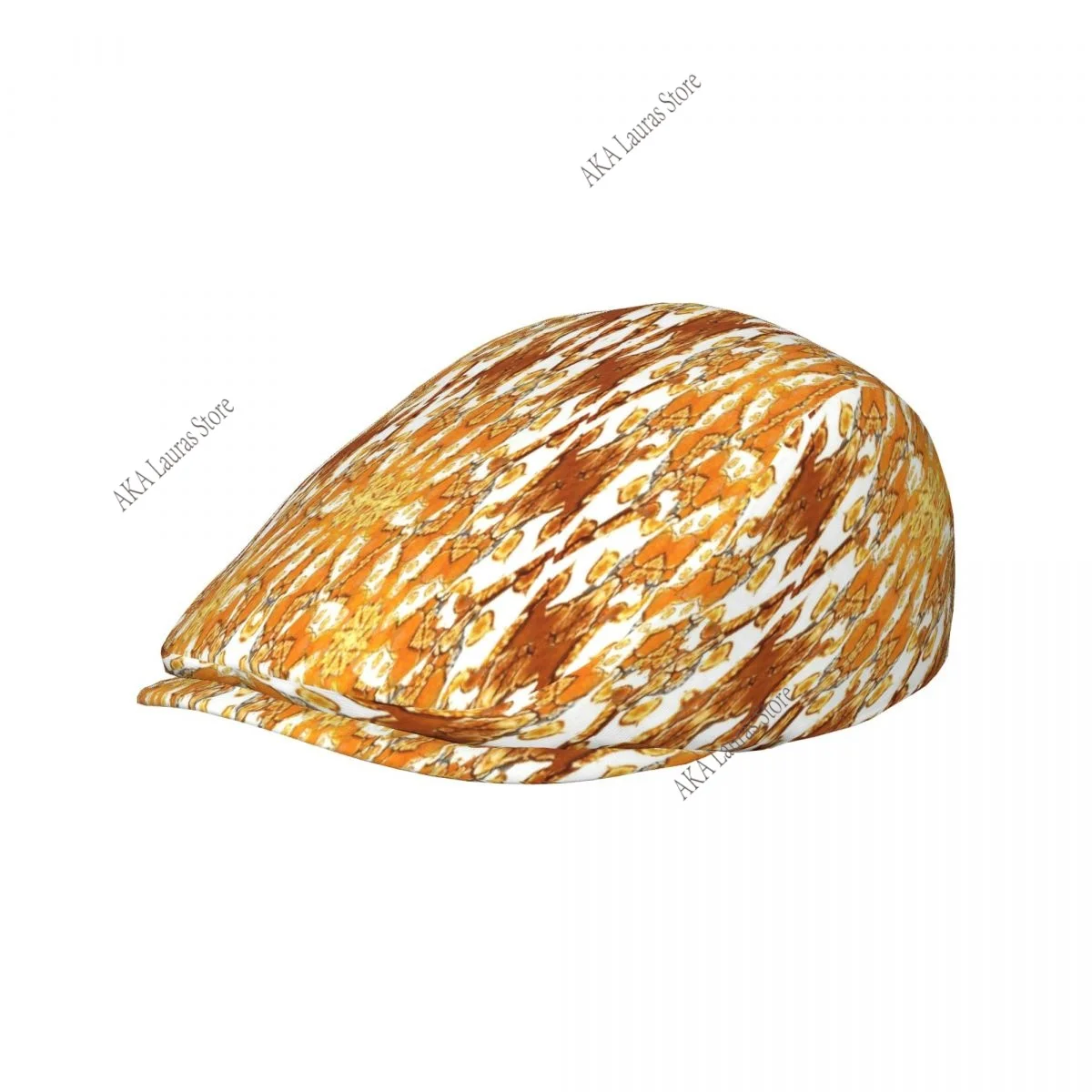 Newsboy Cap Peaky Octagonal Hat Vintage Casual Cap Golden Pattern Berets Visor Gatsby Flat Ivy Hat