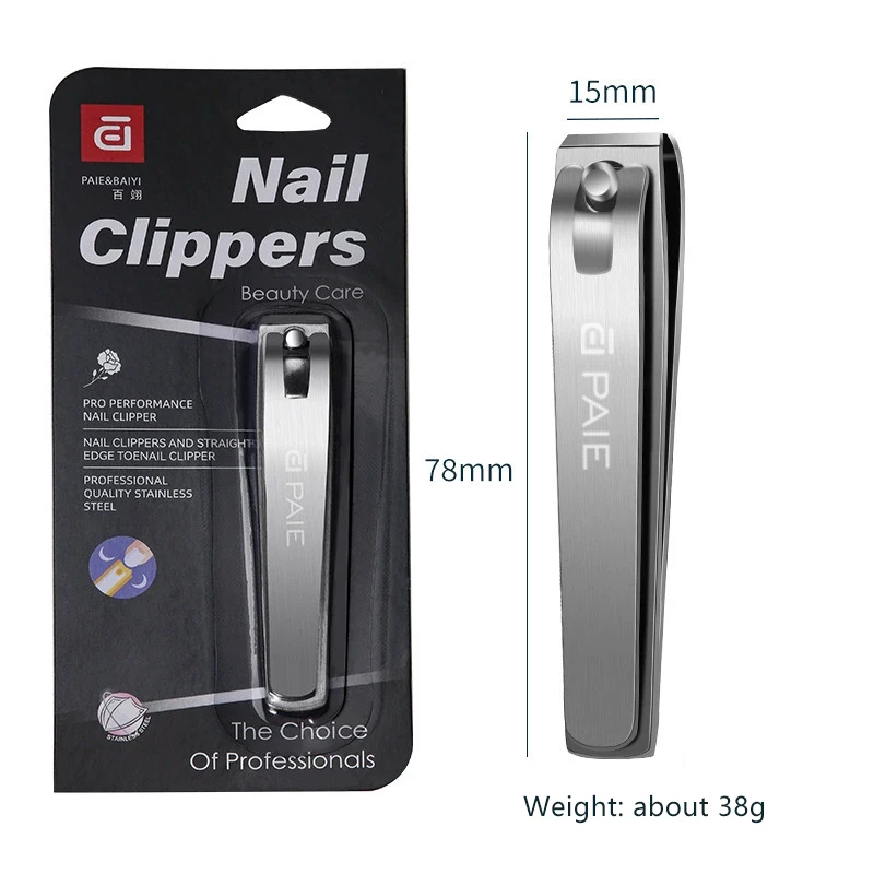 Coupe-ongles de grande taille à usage domestique, ciseaux tranchants en acier inoxydable pour le soin des ongles, soins personnels, coupe-ongles/ongles des orteils, 1 pièce