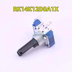 Resistor Ajustável Plug-in, Novo, Japão, ALPS, RK14K12D0A1X, 10 kΩ ± 20%, 5 pcs por lote