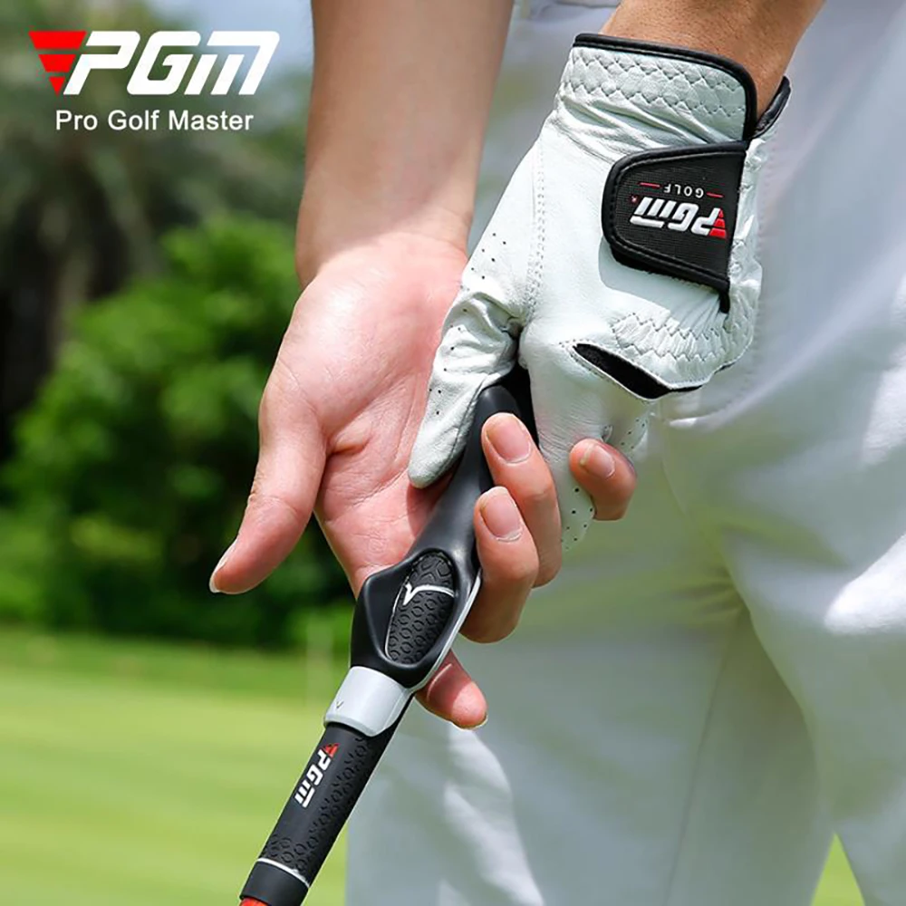 PGM Rubber Golf Club Postural Correction Grip, Lightweight, Durable, Antiskid, Outdoor Practice, Universal Hand Training