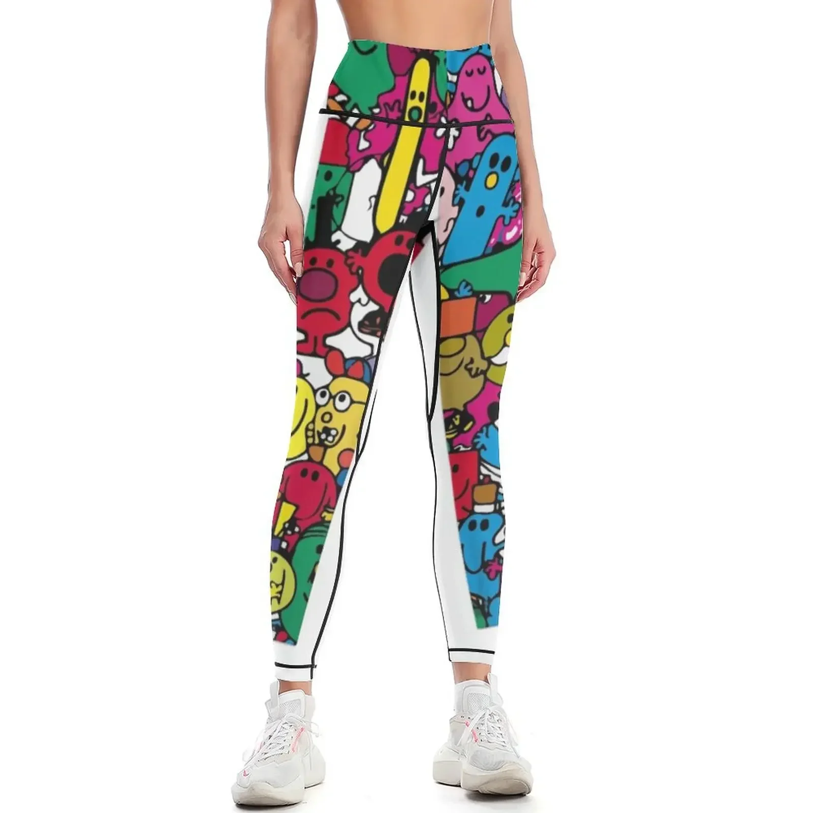 Mr Men Pattern Leggings Women's fitness sporty woman gym Legging sexy woman jogging pants Womens Leggings