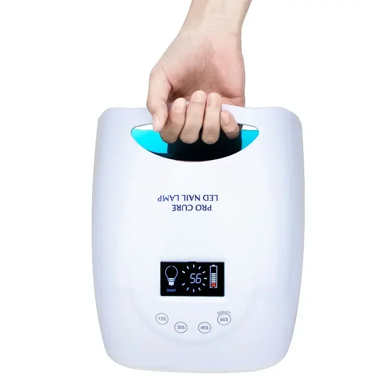 2022 Nieuwe Aankomst 48W Pro Cure Draadloze Dual Light Zon Uv Led Gel Droger Nagellamp Voor Salon Manicure