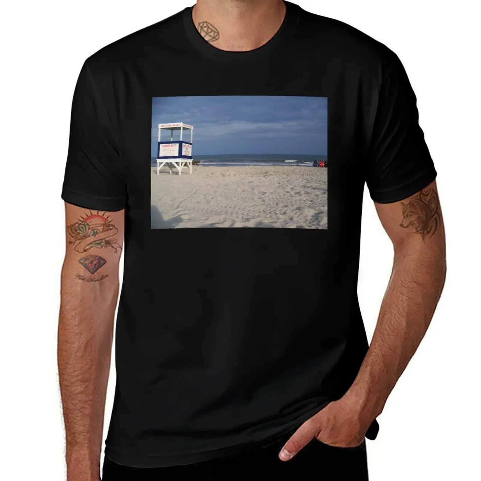 

At the ocean by the lifeguard stand in ocnj T-Shirt anime stuff blanks graphics tshirts personalised mens graphic t-shirts pack