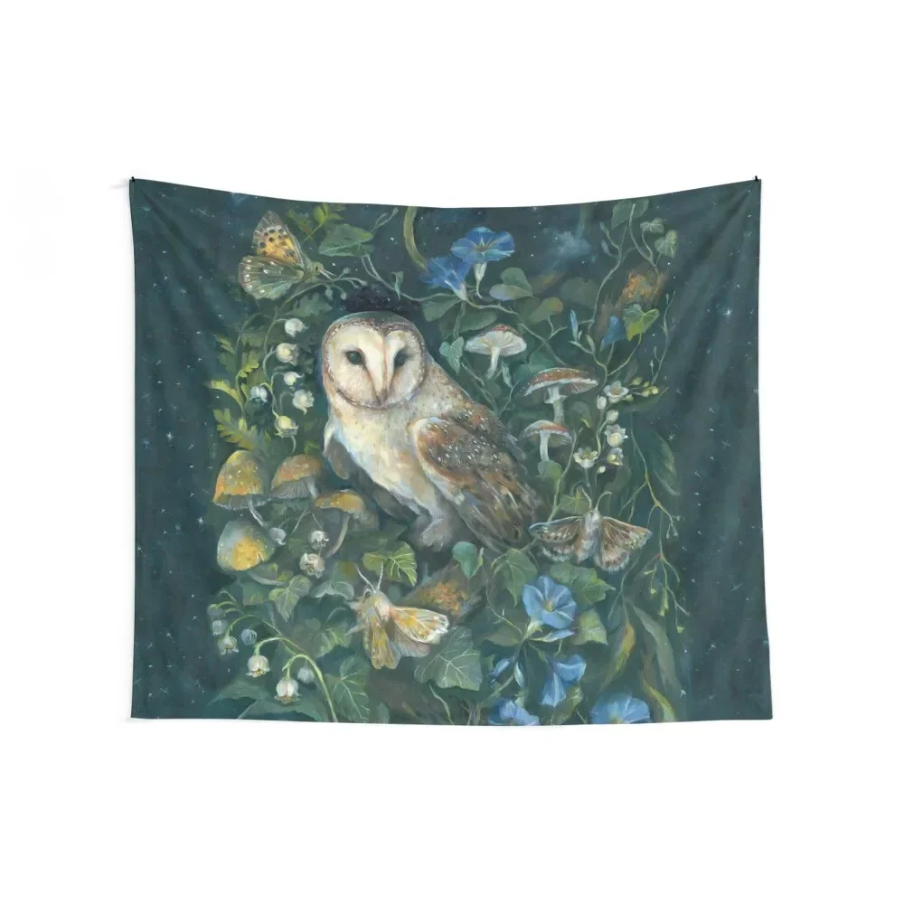 Barn Owl Forest Tapestry Cute Room Things Room Decorations Tapestry