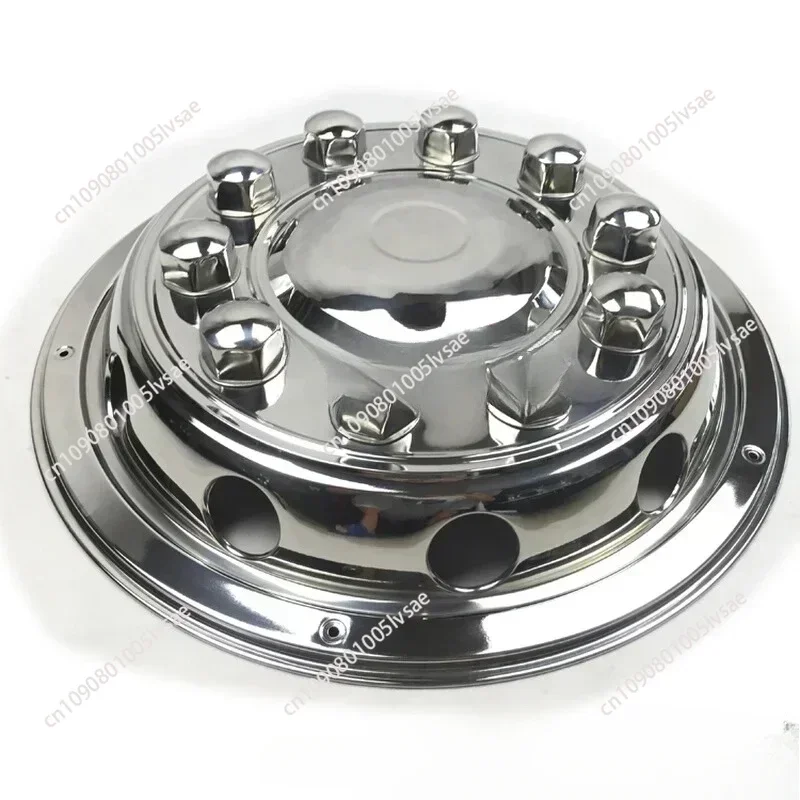 New 10 hole hubcap wheel cover 22.5 inch luxury all-inclusive bus van stainless steel modified car accessories