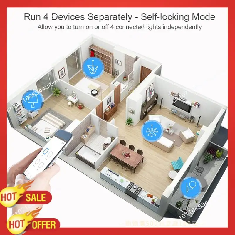 

B47C Wi-Fi переключатель DIY таймер AC/DC 7-32 В 4CH RF Smartlife модуль домашней автоматизации для Alexa Google Home