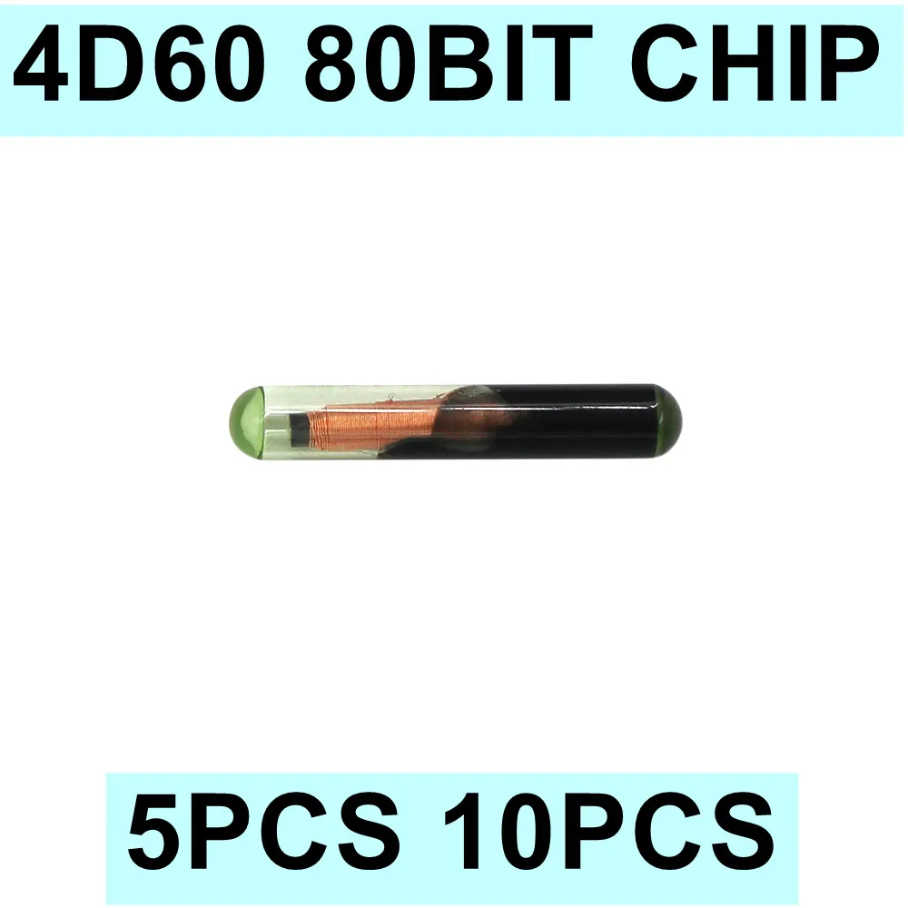 

5PCS 10PCS 4D ID60 Transponder Chip OEM 4D 60 4D60 80 BIT Glass Car Key Chip