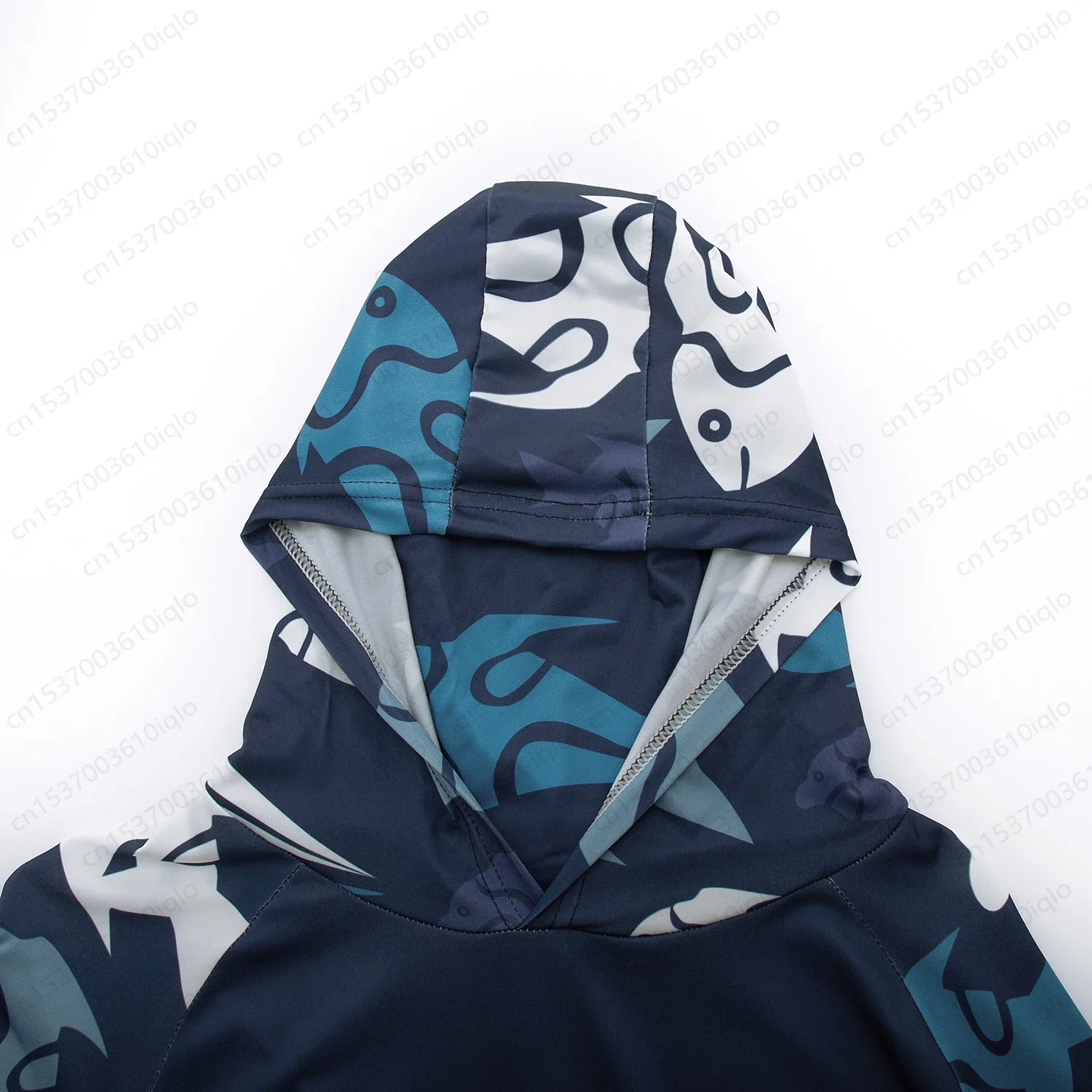 HUK UPF 50+ Langarm-Kapuzenhemd mit Gesichtsschutz, schnelltrocknende Sweatshirts, atmungsaktiver UV-Schutz, Angeltrikots für Herren – Detail 24