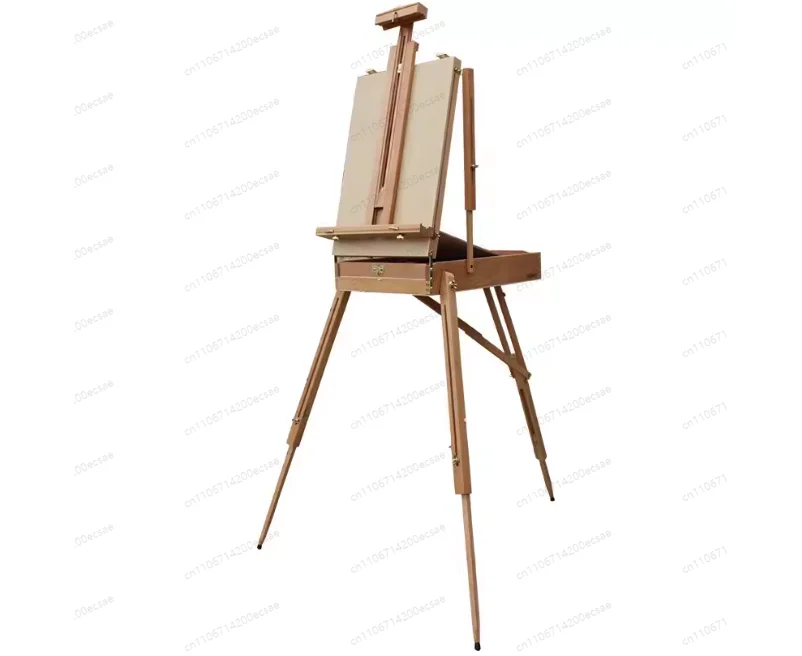 

Oil Painting Stand Black Walnut Outdoor Sketching Foldable Portable Toolbox