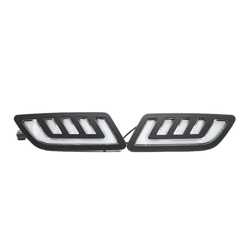 

LED Daytime Running Lights Grille Fog Lamp Turn Signal Lights For Nissan NAVARA NP300 D23 2015-2019 Accessories-A67F
