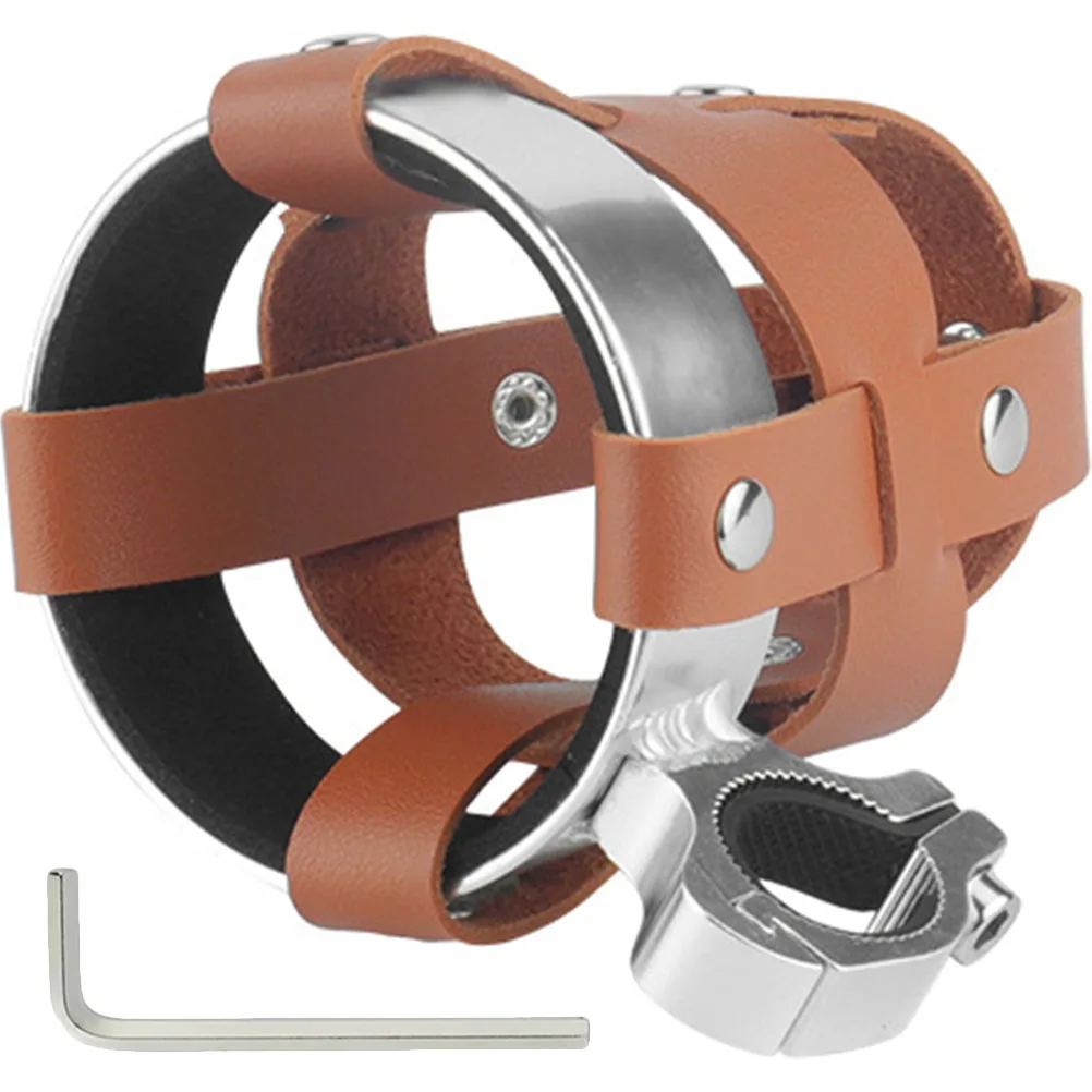 

Bicycle Kettle Holder 1 Set Adjustable Cup Bike Bottle Cage Cages Vintage Cow Handlebar Outdoor Bike