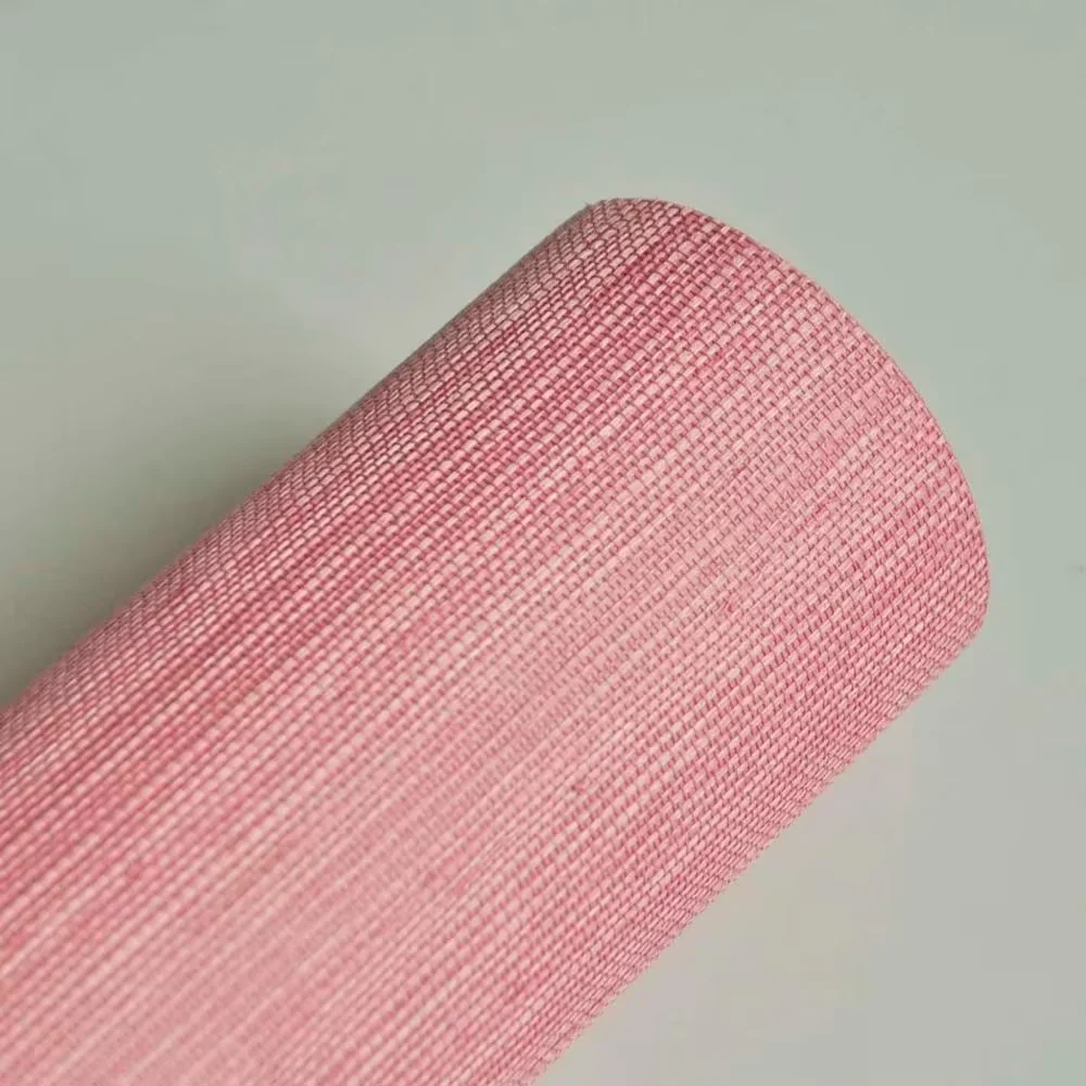 MYWIND Super Pink sisal Home interior Grasscloth Wallpaper