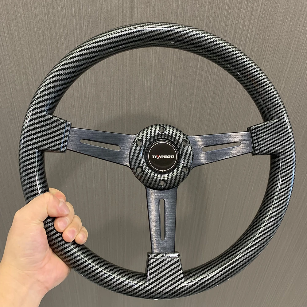 

Jdm Universal ABS Carbon fiber Steering Wheel 14inch 350mm Racing Drifting Steering Wheel