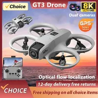 Popular GT3-mini aerial photography drone HD obstacle avoidance traverser dual camera light mini aircraft toy