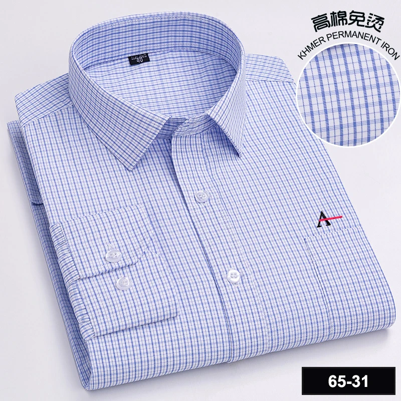 2023 Camisa listrada masculina bolso de roupas de marca mens camisa de manga longa verão camisa slim fit camisa casual homens