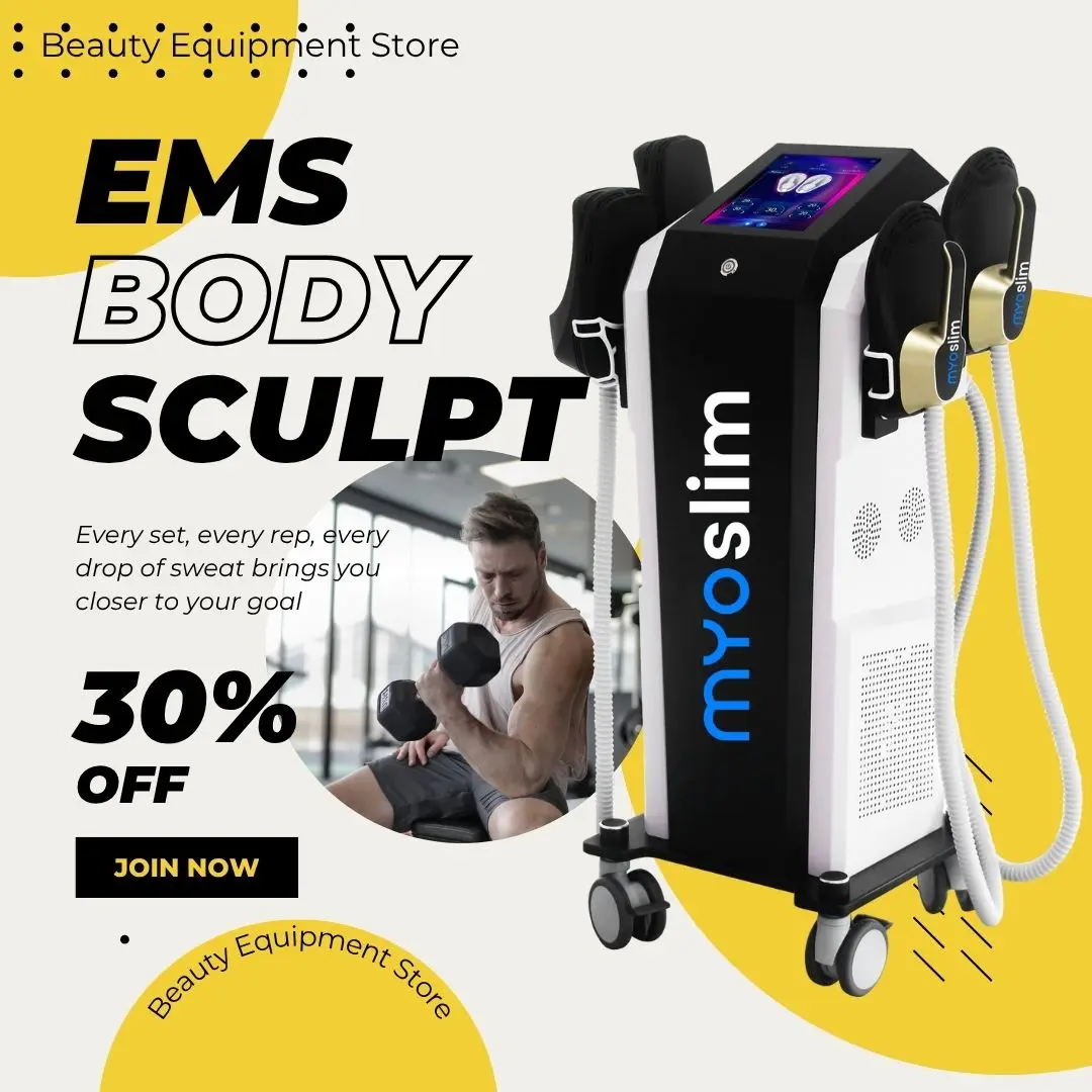 

EMS Body Sculpt Muscle Stimulate Machine EMS 6500W Electric slimming Nova Hiemt Pelvic Stimulation EMS Salon Taixl