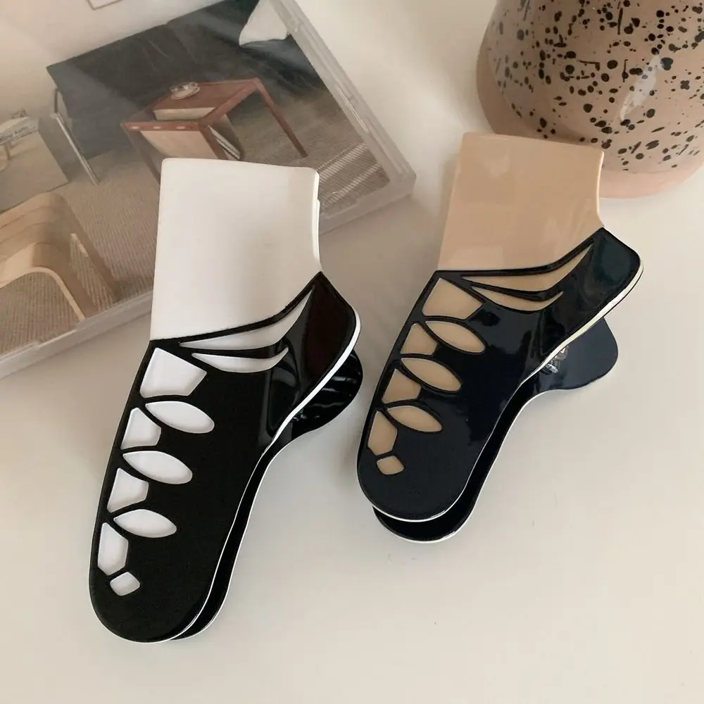 Fashion Acetate Ballet Shoes Hair Clip Cartoon Socks Acetic Acid Hair Claw Grab Clip All-match Shark Clip Girl