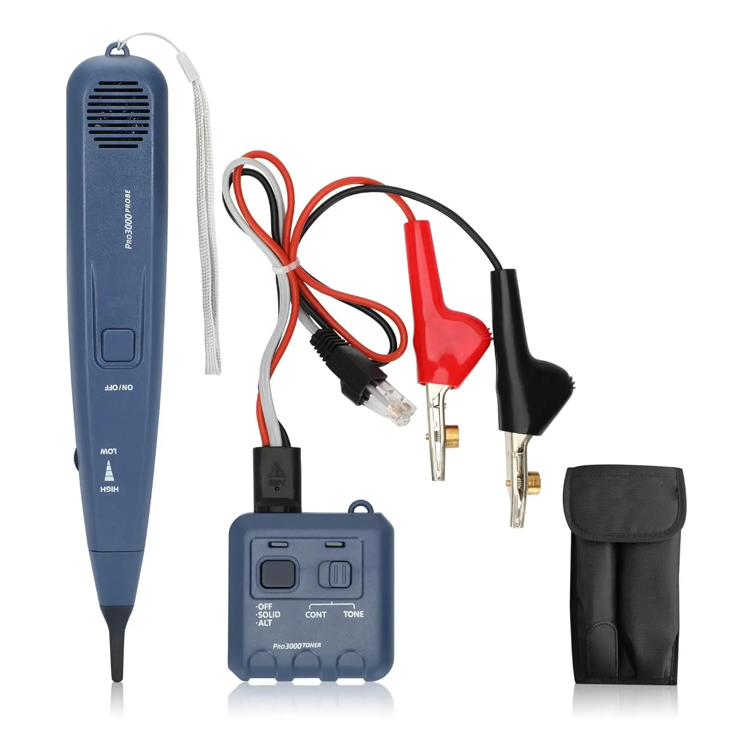 

Tone Generator and Probe Kit, Wire Tracer for Telephone Lines, Cable Tester with SmartTone Technology