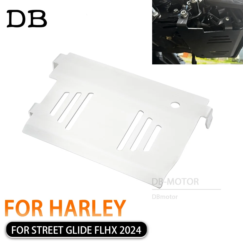 Protector de placa de deslizamiento del chasis del motor para Harley Street Glide FLHX 2024 + pieza de accesorios de protección de cubierta inferior de motocicleta antideslizante