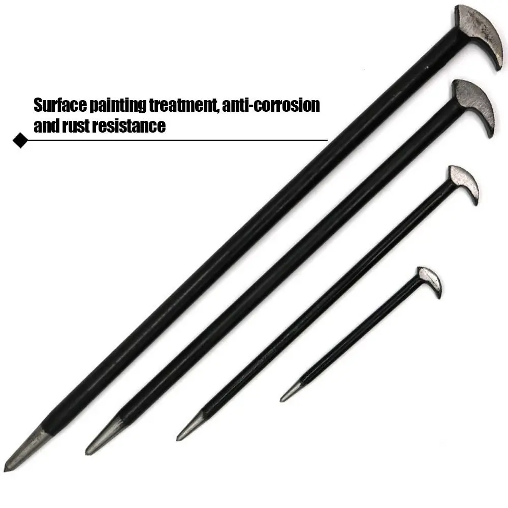 Double-Ended Crowbar Sturdy Multifunctional Pry Bar Crow Durable Carbon Steel Nail Puller Woodworking Tools