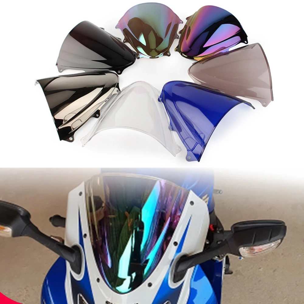 Motorcycle Double Bubble Windshield For Suzuki GSX-R GSXR 600 750 GSXR600 2011-2018 K11 WindScreen Accessories Fairing Deflector