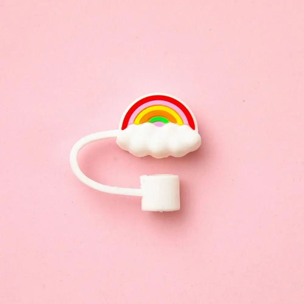 Creative Cup Accessories Silicone Straw Plug Splash Proof Airtight Drinking Dust Cap Reusable Straw Tips Cup Accessories