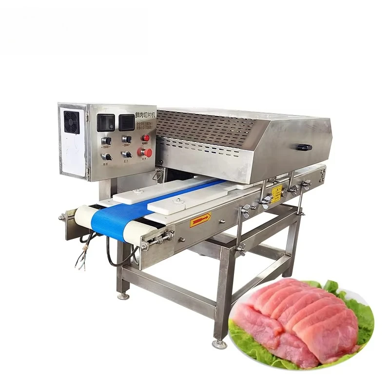 Intelligent Fresh Meat Slicer Machine Equal Weight Continuous Portion Control Cutter High Precision