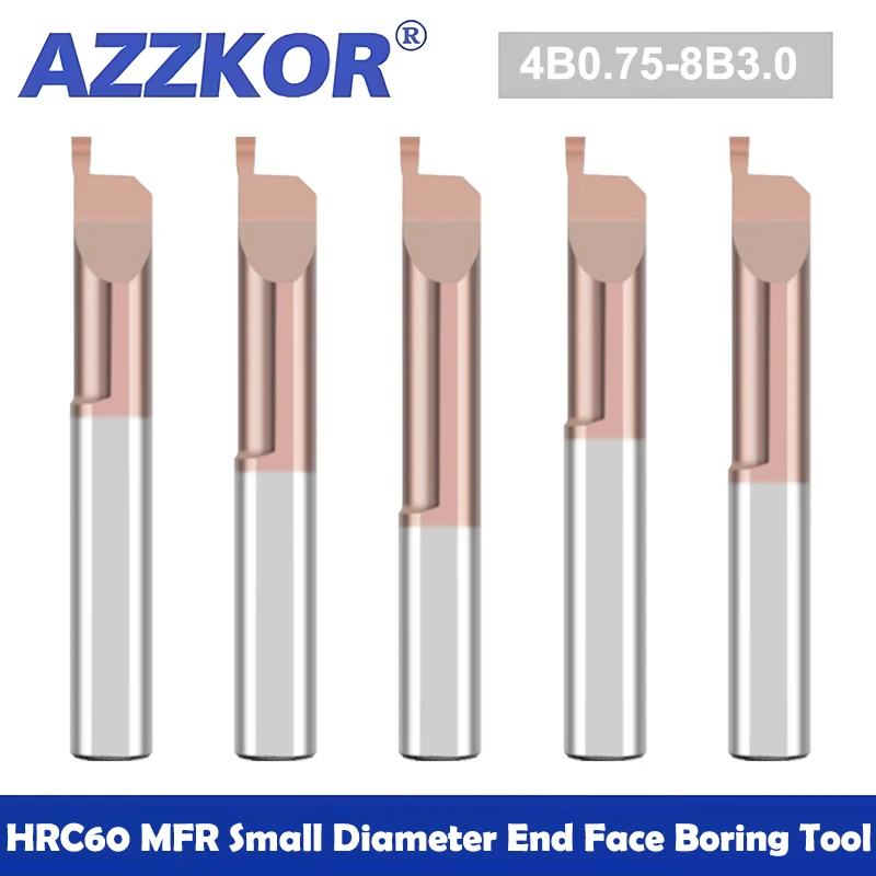 AZZKOR MFR Small Diameter Copy Boring Tools Tungsten Steel Carbide CNC Machine Seismic Resistant Inner Boring Hole Tool