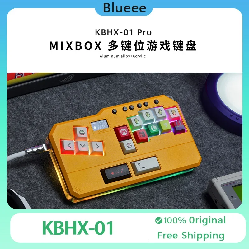 Doio Hitbox Kbhx-01 Keypad Aluminium Alloy Mini Game Keypad 16key Custom Hot Swap RGB PS5 Oled Keypad for Game Accessories Gift