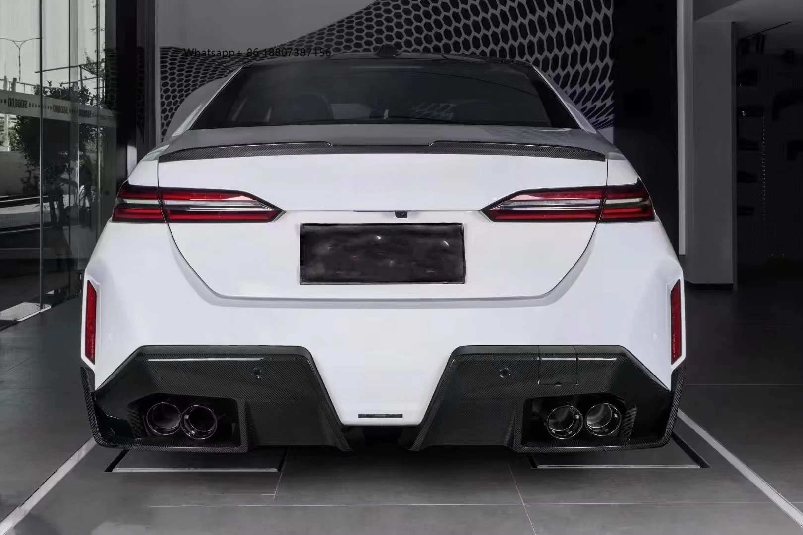 

High Quality MP Style Dry Carbon Fiber Rear Spoiler Rear Spoiler forbmw G90 M5 Perfect Fitment