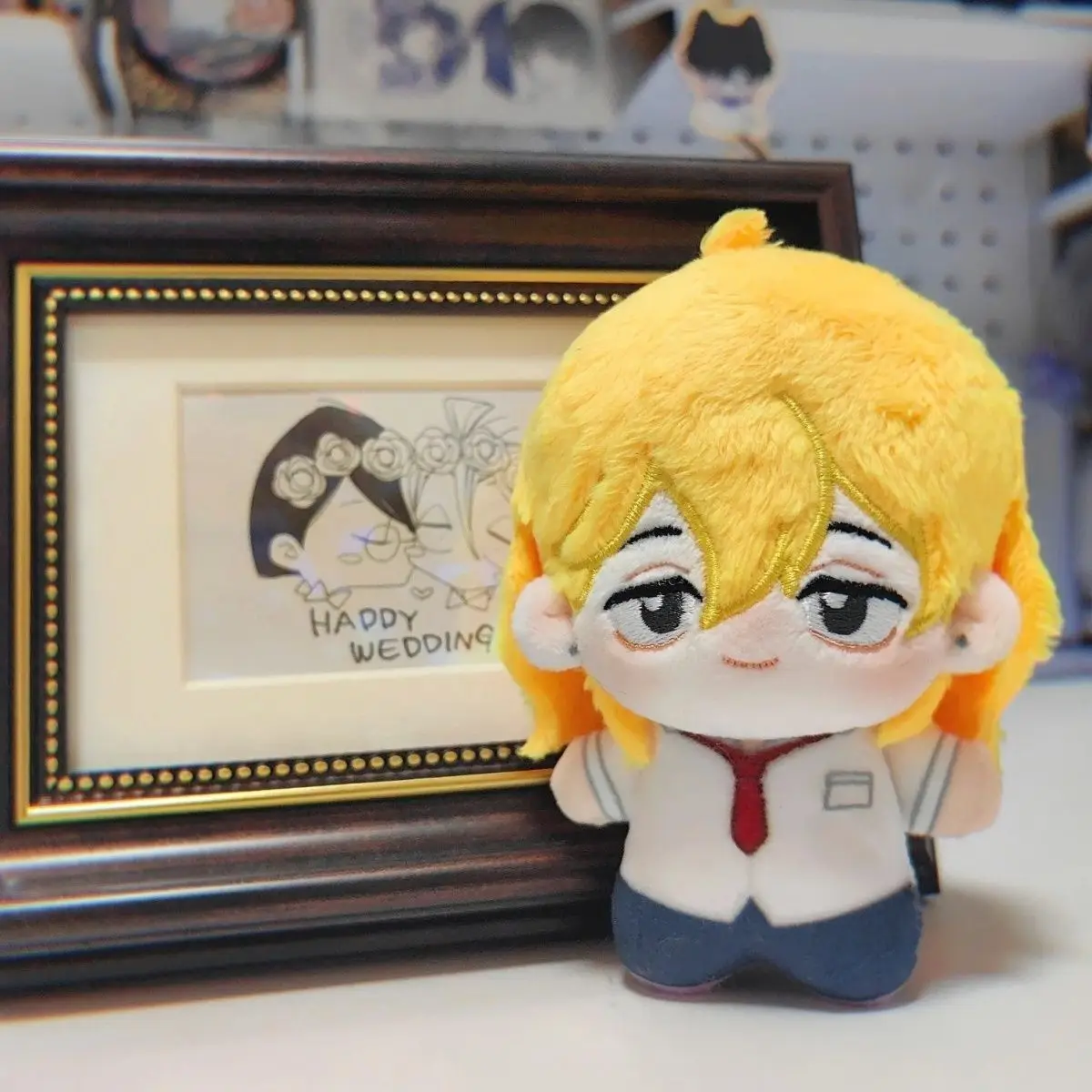 10cm Anime Doukyuusei Kusakabe Hikaru Sajou Rihito muñeco de peluche Cosplay muñeco de algodón llaveros bolsa colgante juguetes regalos para niños