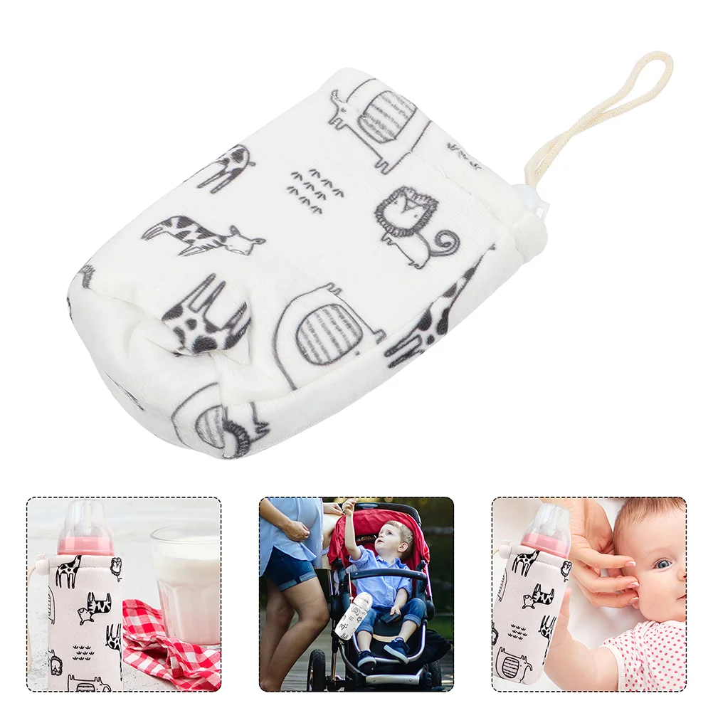 

2 Pcs Baby Bottles Newborn Anti Drop Water Stuff for Newborn Portable Protector Decorate Sleeve Lovely Nursing Case