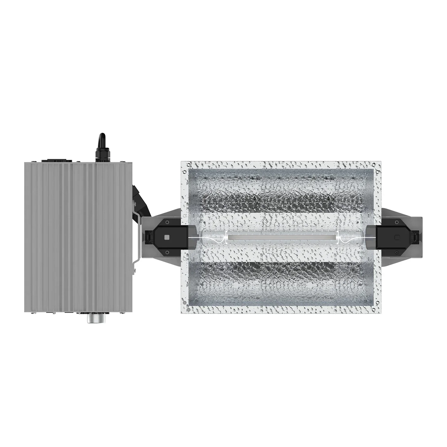 Lampu tumbuh HPS MH Lumens Output tinggi, reflektor tertutup